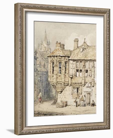 Street Scene in Rouen-Samuel Prout-Framed Giclee Print