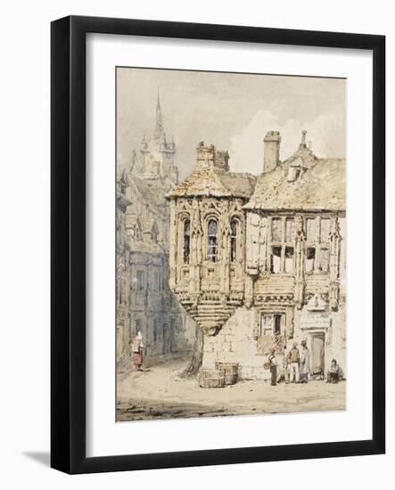 Street Scene in Rouen-Samuel Prout-Framed Giclee Print