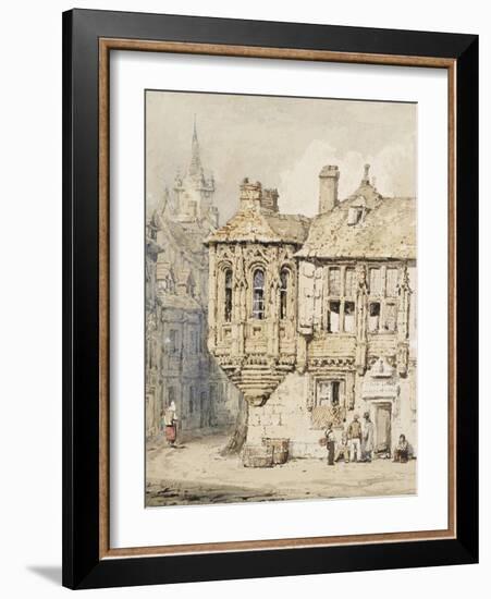 Street Scene in Rouen-Samuel Prout-Framed Giclee Print