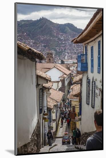 Street Scene in San Blas Neighbourhood, Cuzco, UNESCO World Heritage Site, Peru, South America-Yadid Levy-Mounted Photographic Print