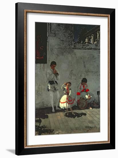 Street Scene in Seville-Thomas Cowperthwait Eakins-Framed Giclee Print