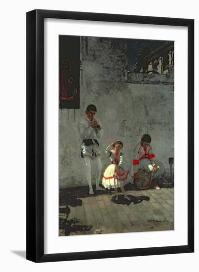 Street Scene in Seville-Thomas Cowperthwait Eakins-Framed Giclee Print