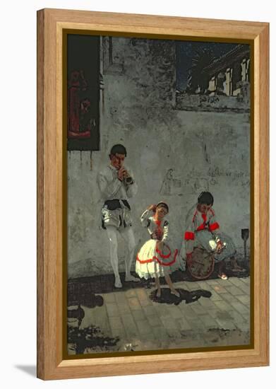 Street Scene in Seville-Thomas Cowperthwait Eakins-Framed Premier Image Canvas