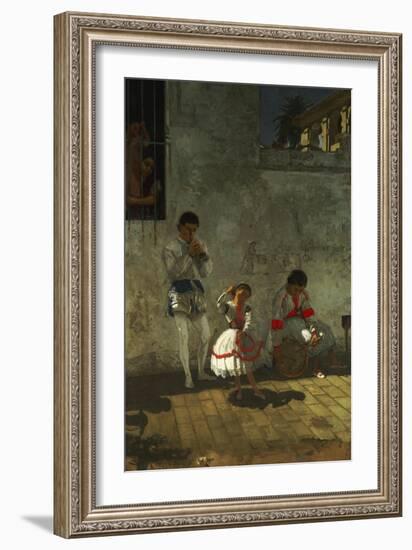 Street Scene in Seville-Thomas Cowperthwait Eakins-Framed Giclee Print