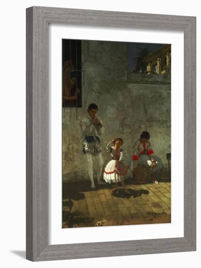 Street Scene in Seville-Thomas Cowperthwait Eakins-Framed Giclee Print