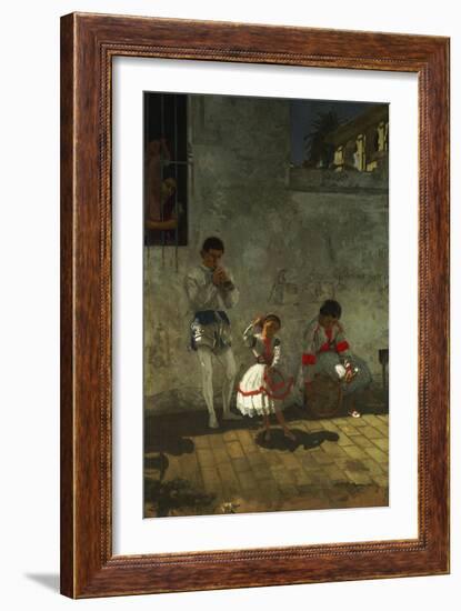 Street Scene in Seville-Thomas Cowperthwait Eakins-Framed Giclee Print