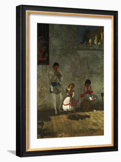 Street Scene in Seville-Thomas Cowperthwait Eakins-Framed Giclee Print