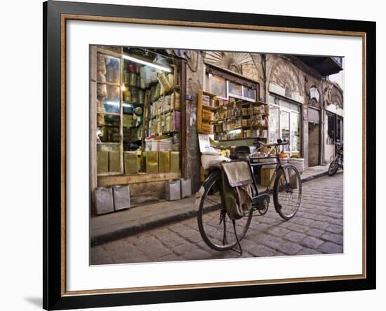 Street Scene in the Old City, Damascus, Syria-Julian Love-Framed Photographic Print