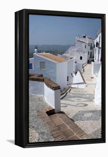 Street Scene in the 'White' Town of Frigiliana, Andalucia, Spain-Natalie Tepper-Framed Stretched Canvas