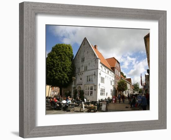 Street Scene in Tonder, Jutland, Denmark, Scandinavia, Europe-Yadid Levy-Framed Photographic Print