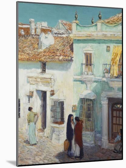 Street Scene, La Ronda, Spain, 1910-Childe Hassam-Mounted Giclee Print