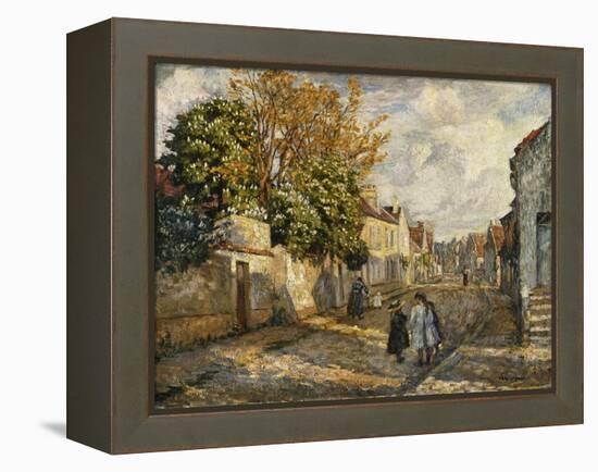 Street Scene, Lagny; Scene De Rue, Lagny-Henri Lebasque-Framed Premier Image Canvas