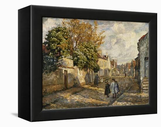 Street Scene, Lagny; Scene De Rue, Lagny-Henri Lebasque-Framed Premier Image Canvas