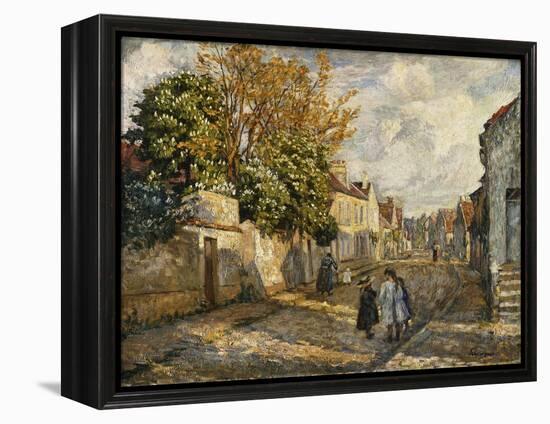 Street Scene, Lagny; Scene De Rue, Lagny-Henri Lebasque-Framed Premier Image Canvas