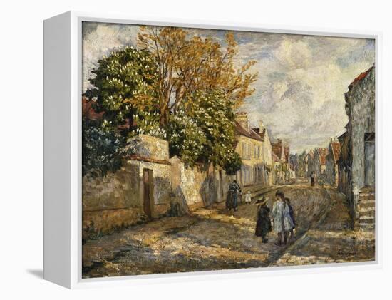 Street Scene, Lagny; Scene De Rue, Lagny-Henri Lebasque-Framed Premier Image Canvas