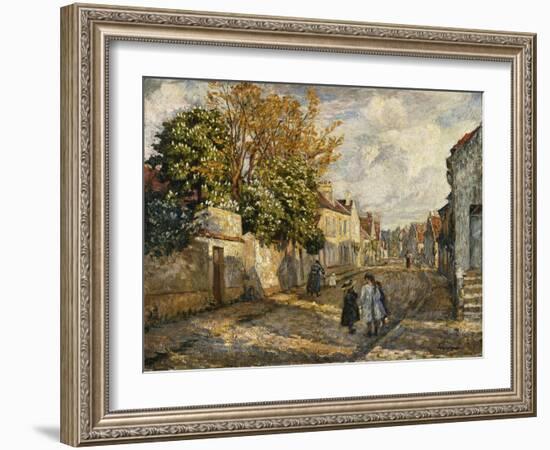 Street Scene, Lagny; Scene De Rue, Lagny-Henri Lebasque-Framed Giclee Print