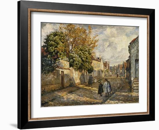 Street Scene, Lagny; Scene De Rue, Lagny-Henri Lebasque-Framed Giclee Print