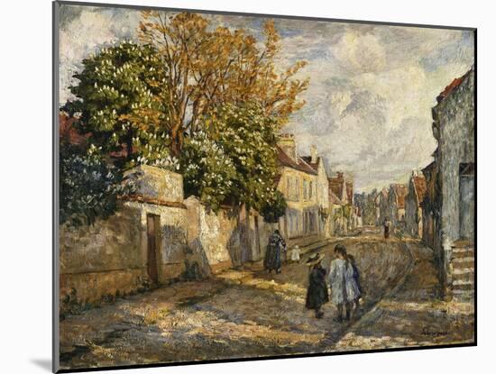Street Scene, Lagny; Scene De Rue, Lagny-Henri Lebasque-Mounted Giclee Print