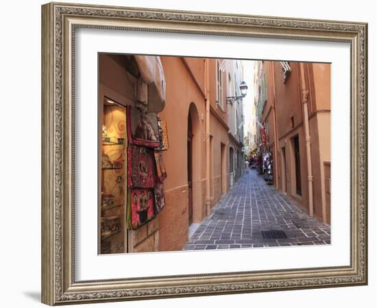 Street Scene, Le Rocher (The Rock), Monaco, Cote D'Azur, Mediterranean, Europe-Wendy Connett-Framed Photographic Print