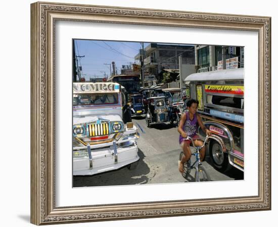 Street Scene, Manila, Island of Luzon, Philippines, Southeast Asia-Bruno Barbier-Framed Photographic Print