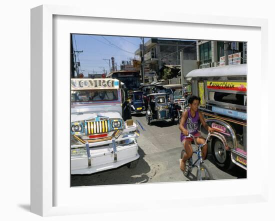 Street Scene, Manila, Island of Luzon, Philippines, Southeast Asia-Bruno Barbier-Framed Photographic Print