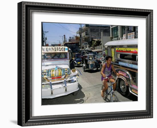 Street Scene, Manila, Island of Luzon, Philippines, Southeast Asia-Bruno Barbier-Framed Photographic Print