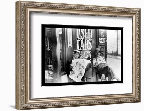 Street Scene, Marysville, Ohio-Ben Shahn-Framed Photo