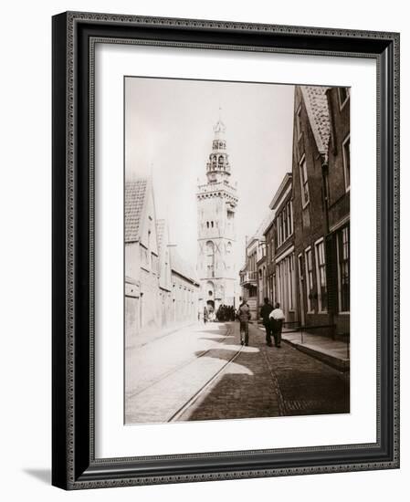Street Scene, Monnickendam, Netherlands, 1898-James Batkin-Framed Photographic Print