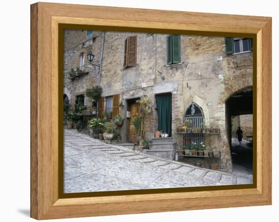 Street Scene, Montefalco, Umbria, Italy-Sheila Terry-Framed Premier Image Canvas