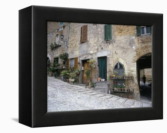 Street Scene, Montefalco, Umbria, Italy-Sheila Terry-Framed Premier Image Canvas