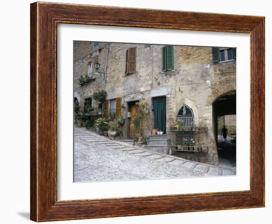 Street Scene, Montefalco, Umbria, Italy-Sheila Terry-Framed Photographic Print