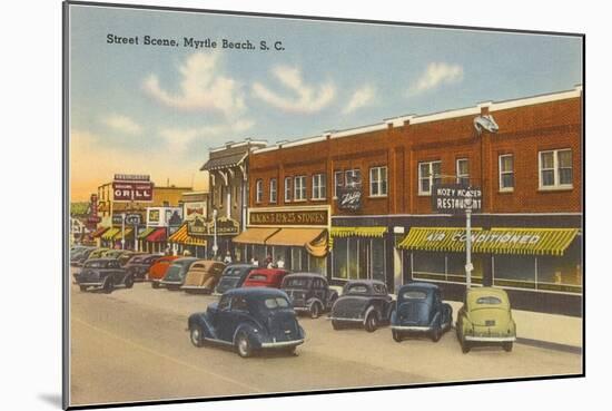 Street Scene, Myrtle Beach, South Carolina-null-Mounted Art Print