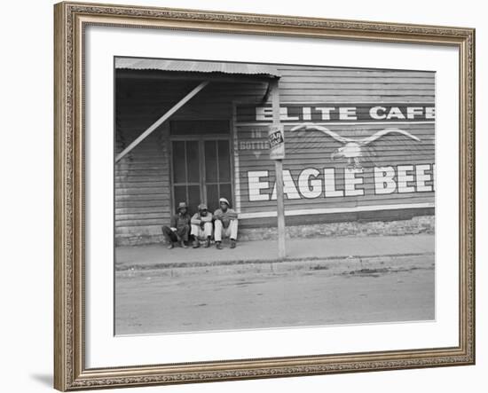 Street Scene, Natchez, Mississippi, c.1935-Ben Shahn-Framed Photo