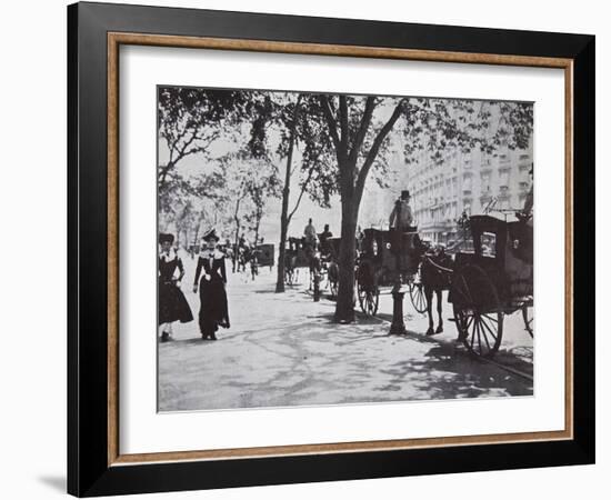 Street scene, New York City, USA, early 1900s-Unknown-Framed Photographic Print