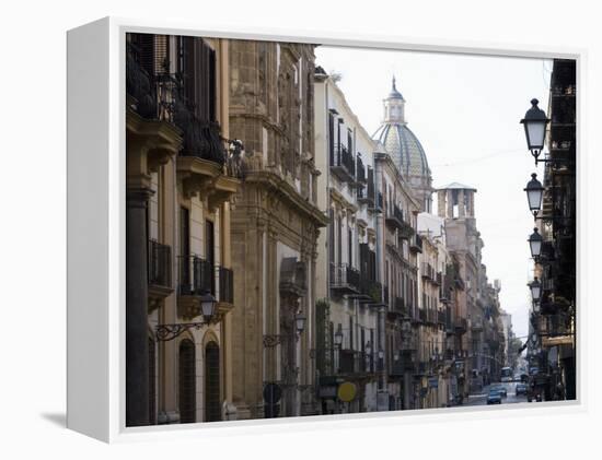 Street Scene, Palermo, Sicily, Italy, Europe-Martin Child-Framed Premier Image Canvas