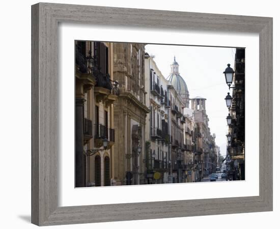 Street Scene, Palermo, Sicily, Italy, Europe-Martin Child-Framed Photographic Print