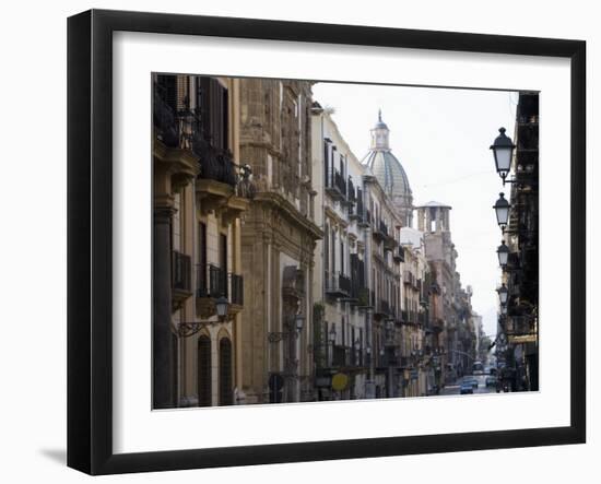 Street Scene, Palermo, Sicily, Italy, Europe-Martin Child-Framed Photographic Print