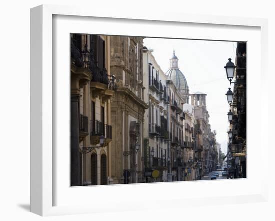 Street Scene, Palermo, Sicily, Italy, Europe-Martin Child-Framed Photographic Print