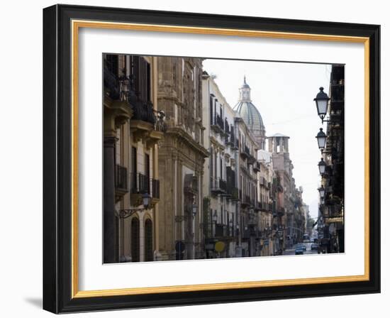 Street Scene, Palermo, Sicily, Italy, Europe-Martin Child-Framed Photographic Print