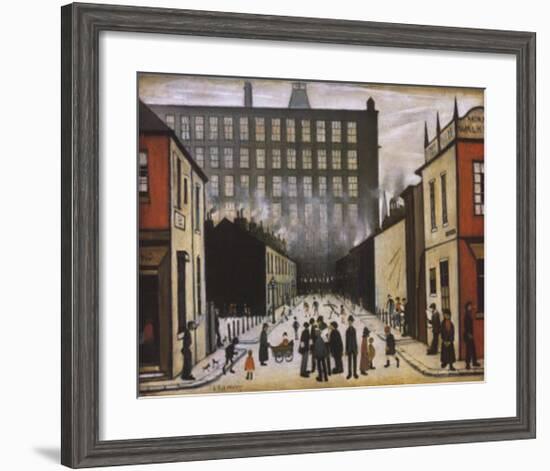 Street Scene, Pendlebury-Laurence Stephen Lowry-Framed Art Print