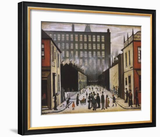 Street Scene, Pendlebury-Laurence Stephen Lowry-Framed Art Print