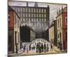 Street Scene, Pendlebury-Laurence Stephen Lowry-Mounted Art Print