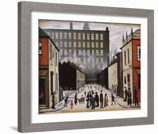 Street Scene (Pendlebury)-Laurence Stephen Lowry-Framed Giclee Print