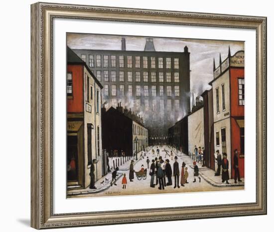 Street Scene (Pendlebury)-Laurence Stephen Lowry-Framed Giclee Print