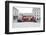 Street Scene, Red Double-Decker Bus, Roundabout, Charing Cross, Trafalgar Square-Axel Schmies-Framed Photographic Print