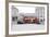 Street Scene, Red Double-Decker Bus, Roundabout, Charing Cross, Trafalgar Square-Axel Schmies-Framed Photographic Print