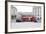 Street Scene, Red Double-Decker Bus, Roundabout, Charing Cross, Trafalgar Square-Axel Schmies-Framed Photographic Print