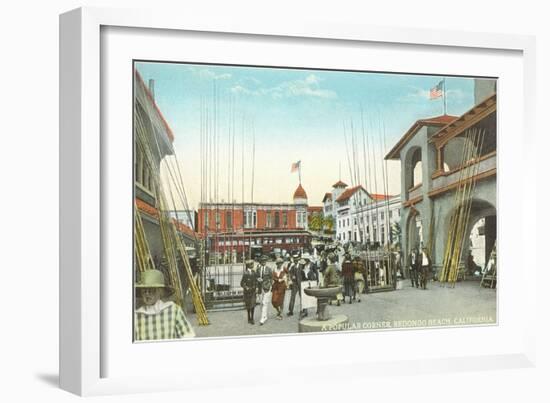 Street Scene, Redondo Beach-null-Framed Art Print