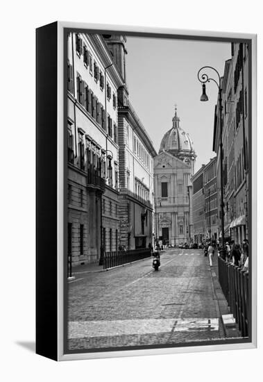 Street Scene Rome Italy-null-Framed Stretched Canvas