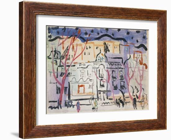 Street Scene, South of France-Christopher Wood-Framed Giclee Print